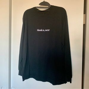 Ariana Grande embroidered thank u next long sleeve shirt